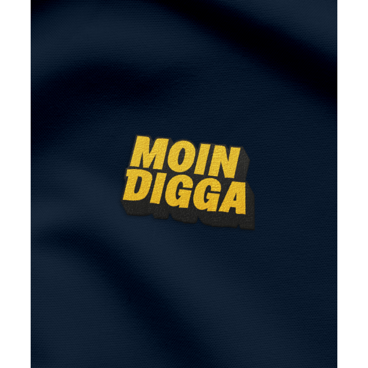 Moin Digga – Herren Shirt | 100% Bio-Baumwolle | Edler Stick