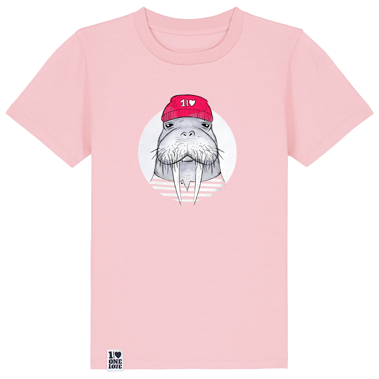 Walrosstraum – Kids Shirt in Rosa