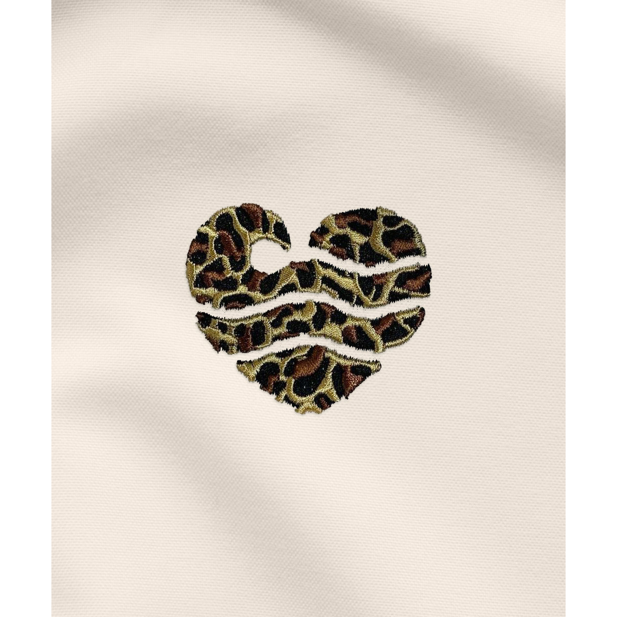 Wellenherz - Damen Hoodie | Bio-Baumwolle | Edler Stick