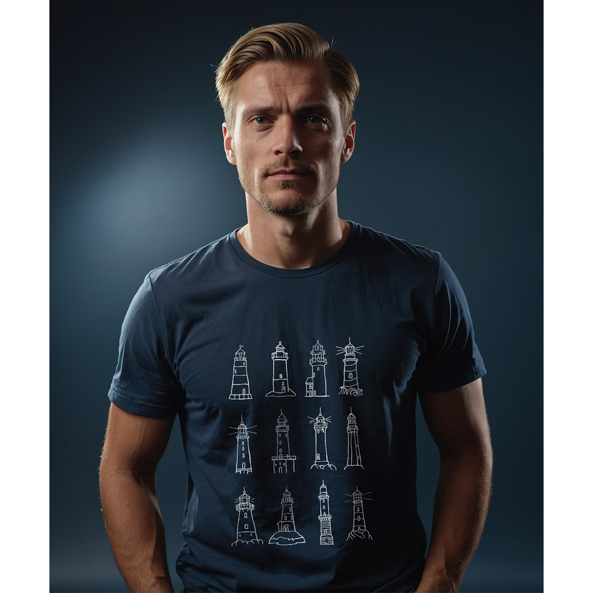 Leuchtturm Gefühl - Herren Shirt | 100% Bio-Baumwolle