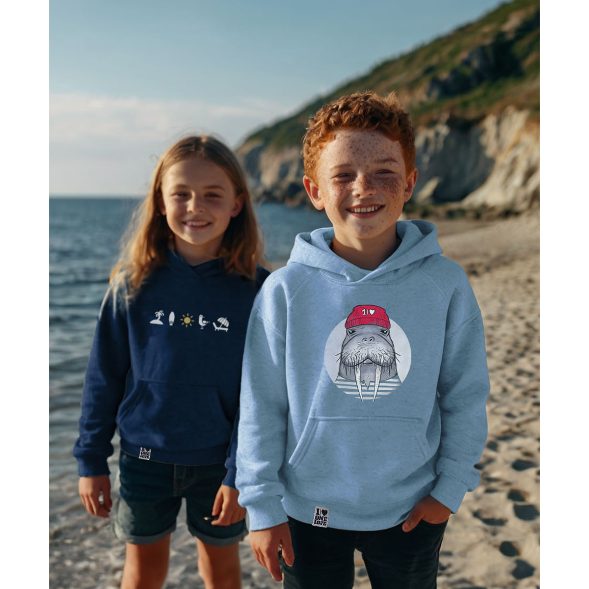 Walross-Wärme – Kinder Hoodie