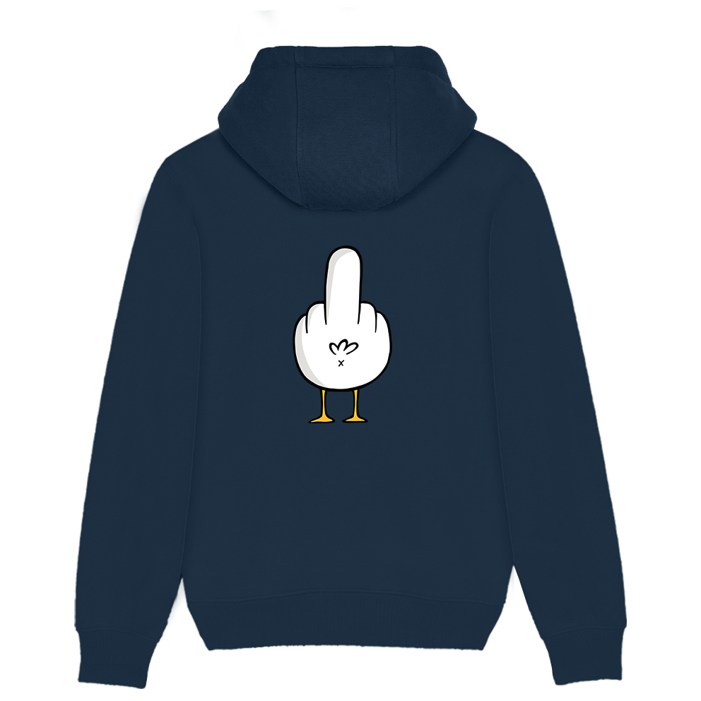 F**k You Möwe - Unisex Hoodie | 100% Bio-Baumwolle | Backprint