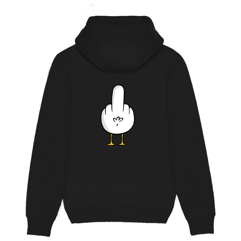 F**k You Möwe - Unisex Hoodie | 100% Bio-Baumwolle | Backprint