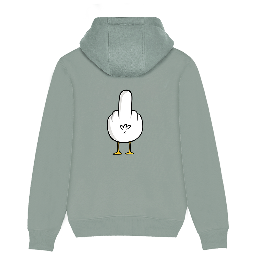 F**k You Möwe - Unisex Hoodie | 100% Bio-Baumwolle | Backprint