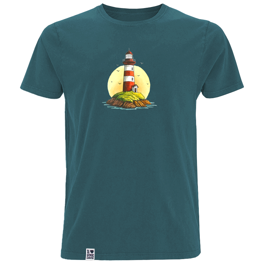 Leuchtturm & Meer - Herren Shirt | 100% Bio-Baumwolle
