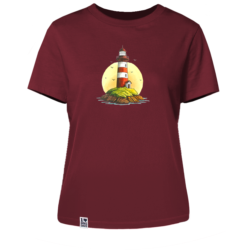 Leuchtturm & Meer - Damen Shirt | 100% Bio-Baumwolle