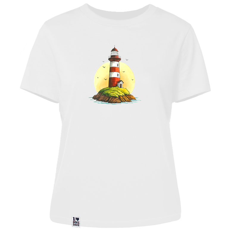 Leuchtturm & Meer - Damen Shirt | 100% Bio-Baumwolle