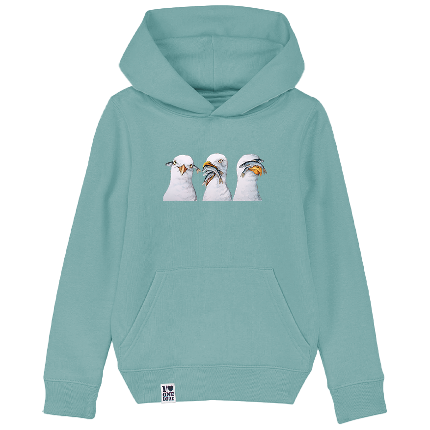 Seemöwen-Zauber – Kids Hoodie für Meerfreunde