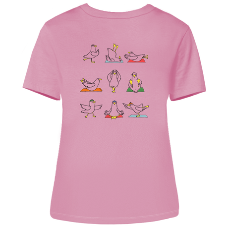 Yoga Möwen – Damen Shirt | V-Ausschnitt | Backprint