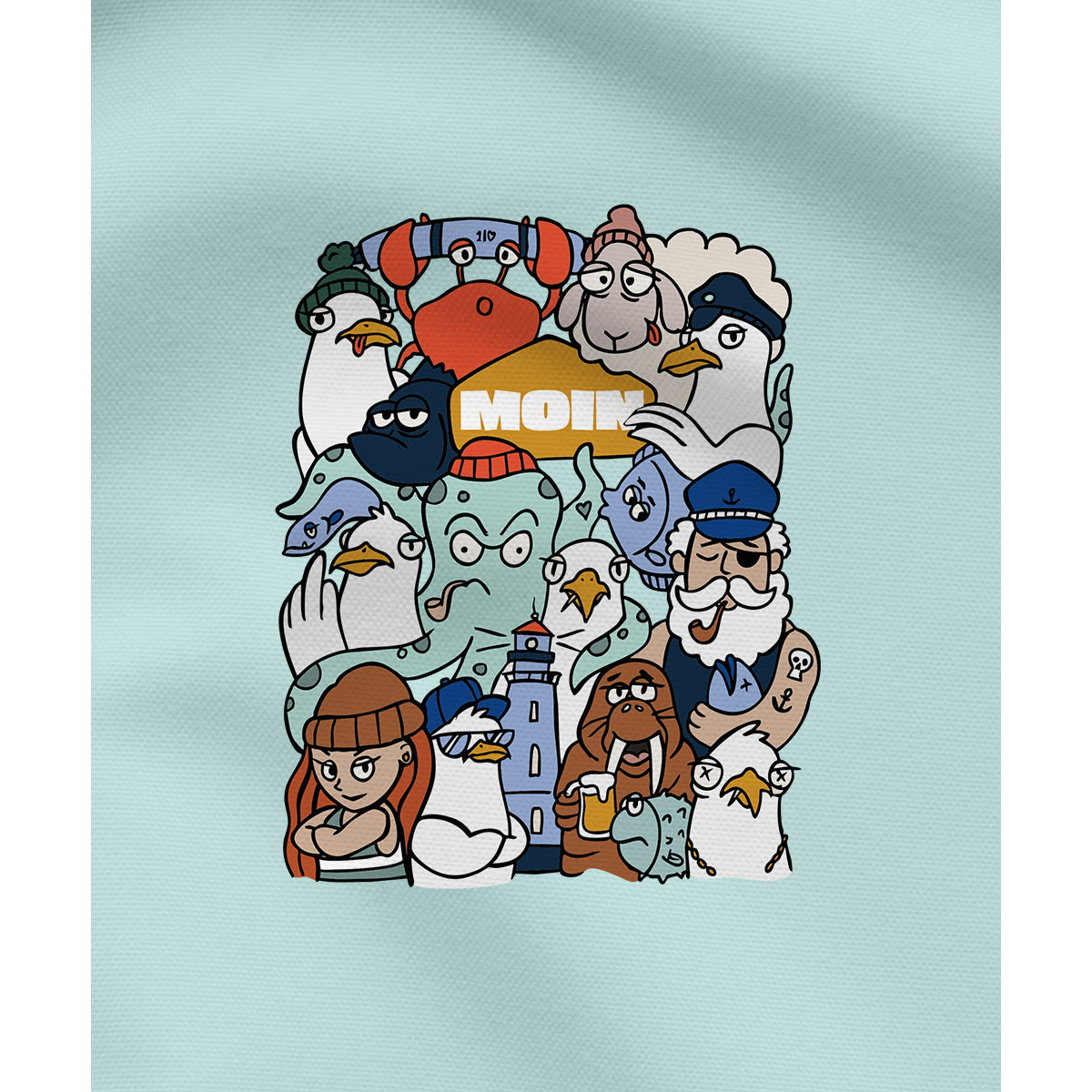 Moin Collage – Herren Shirt | 100% Bio-Baumwolle