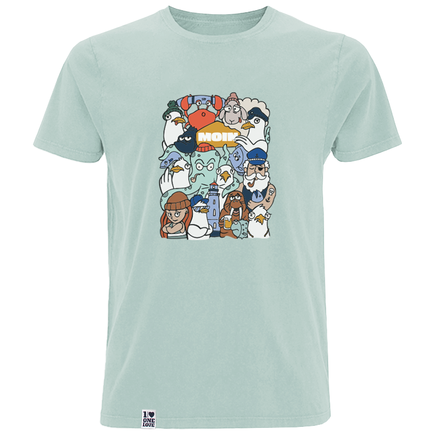 Moin Collage – Herren Shirt | 100% Bio-Baumwolle