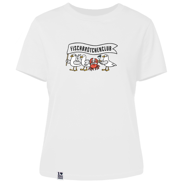 Fischbrötchenclub – Damen Shirt | 100% Bio-Baumwolle