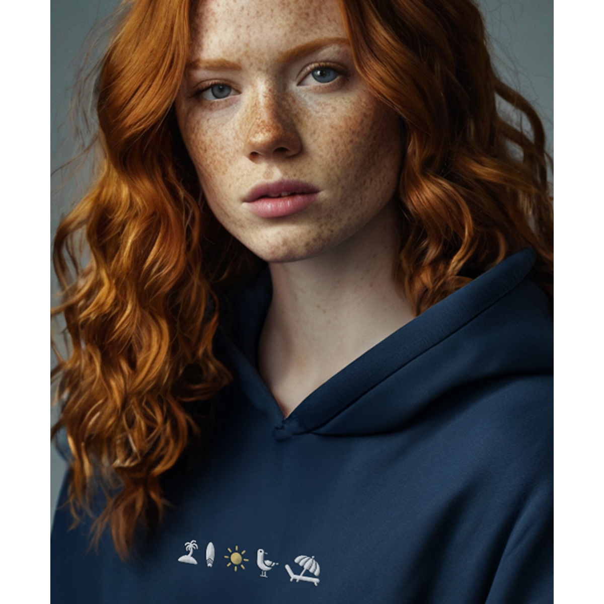 Ocean Vibes  – Unisex Hoodie | 100% Bio-Baumwolle | Edler Stick