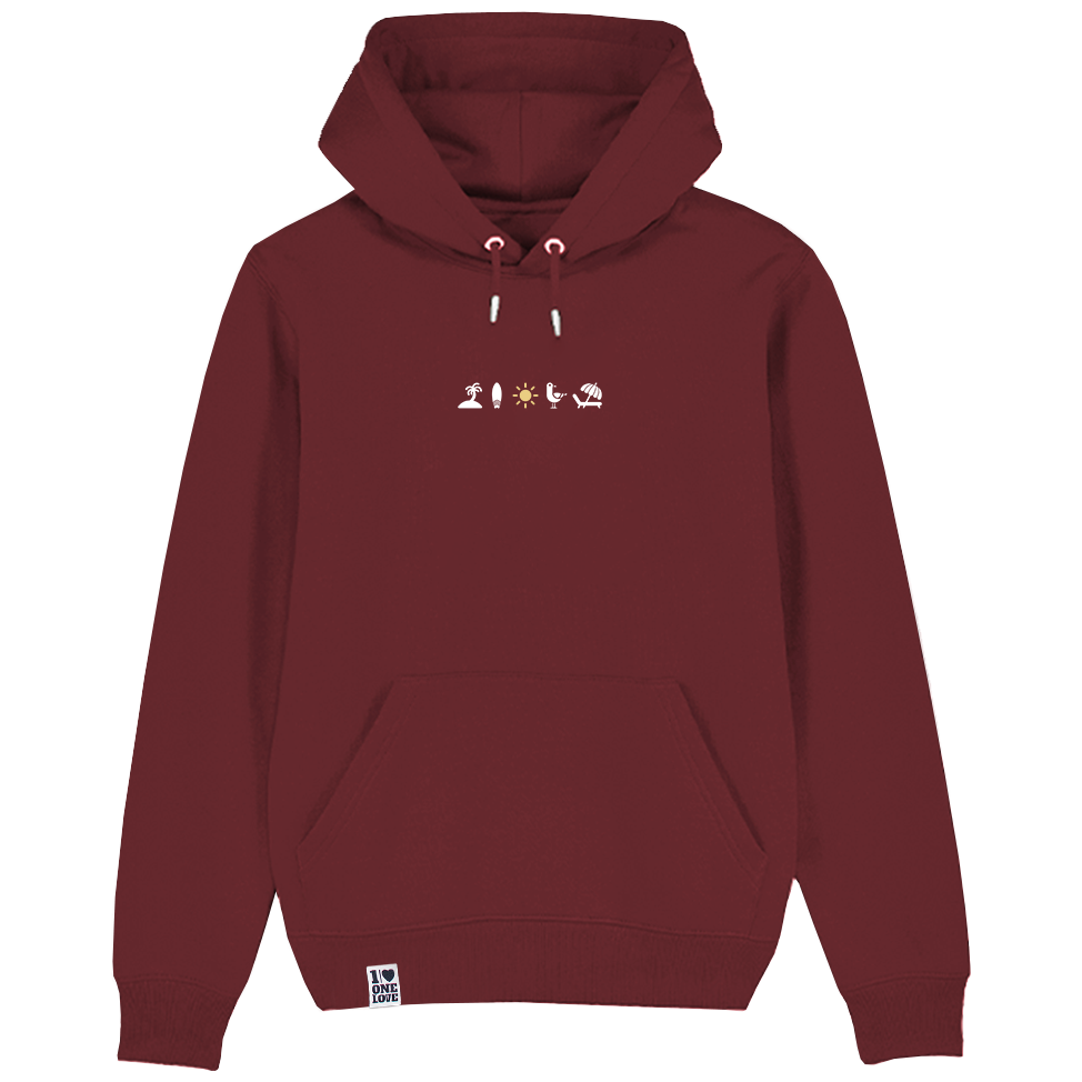 Ocean Vibes  – Unisex Hoodie | 100% Bio-Baumwolle | Edler Stick