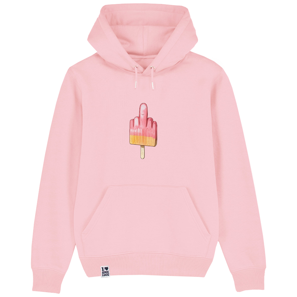 Mittelfinger Eis - Unisex Hoodie | 100% Bio-Baumwolle