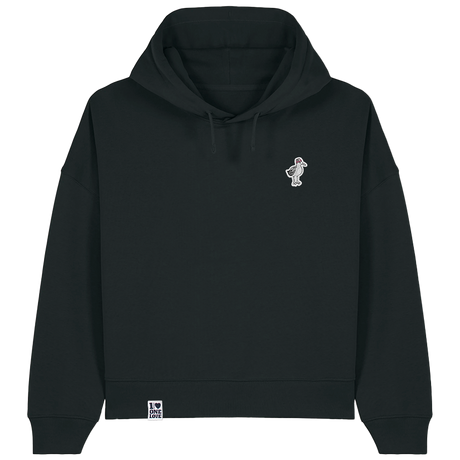 Hauk – Damen Hoodie | Bio-Baumwolle | Edler Stick