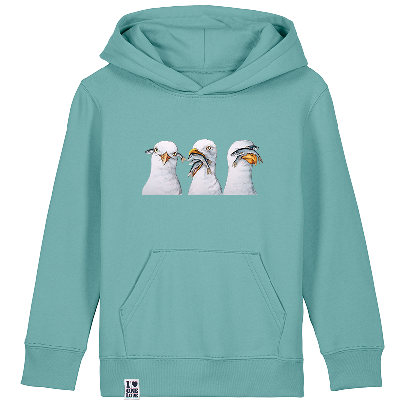 Kleine Küstenabenteurer – Möwen Hoodie Kids
