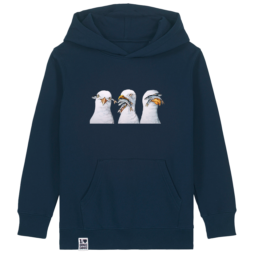 Kleine Küstenabenteurer – Möwen Hoodie Kids