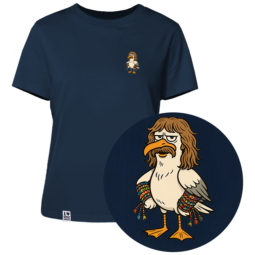 Möwe Wolle  - Damen Shirt | 100% Bio-Baumwolle