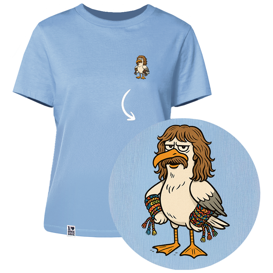 Möwe Wolle  - Damen Shirt | 100% Bio-Baumwolle