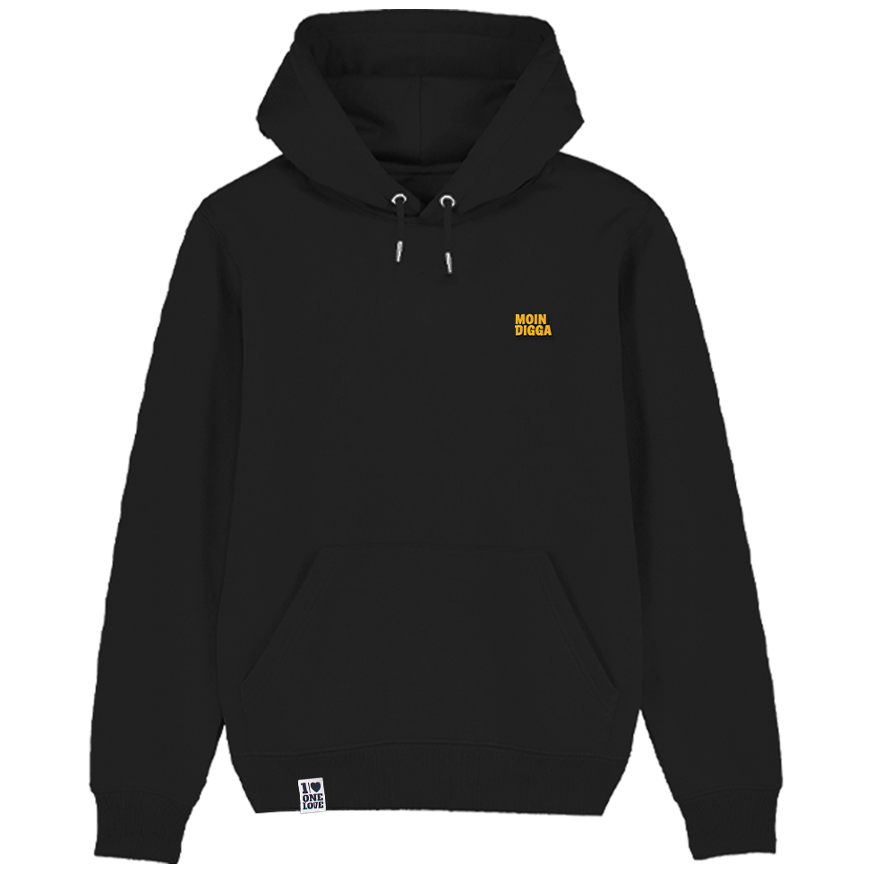 Moin Digga – Unisex Hoodie | 100% Bio-Baumwolle | Edler Stick