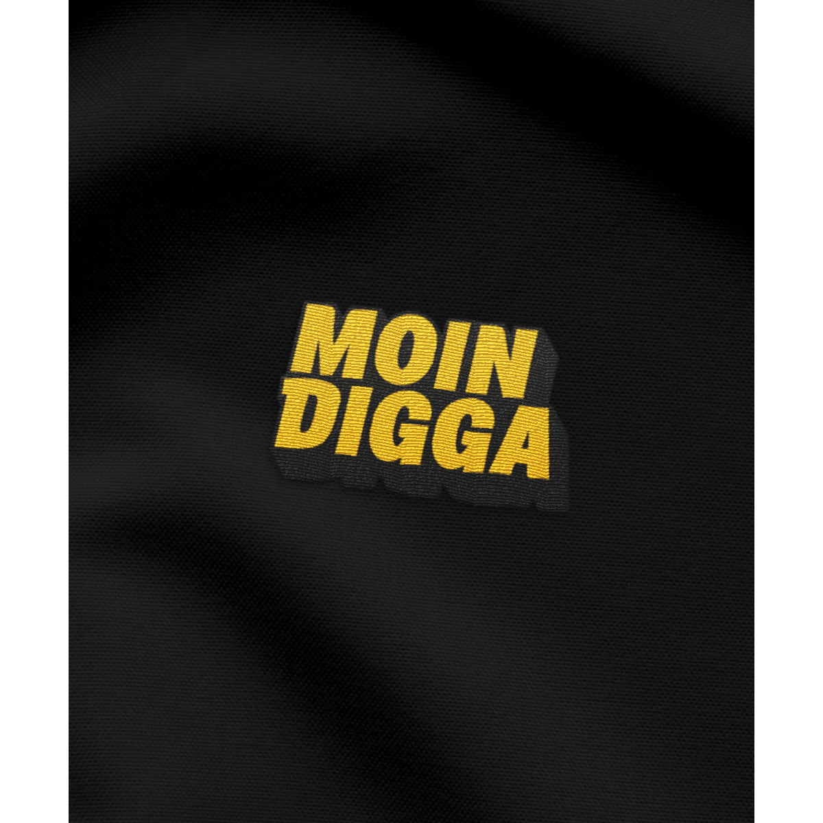 Moin Digga – Unisex Hoodie | 100% Bio-Baumwolle | Edler Stick