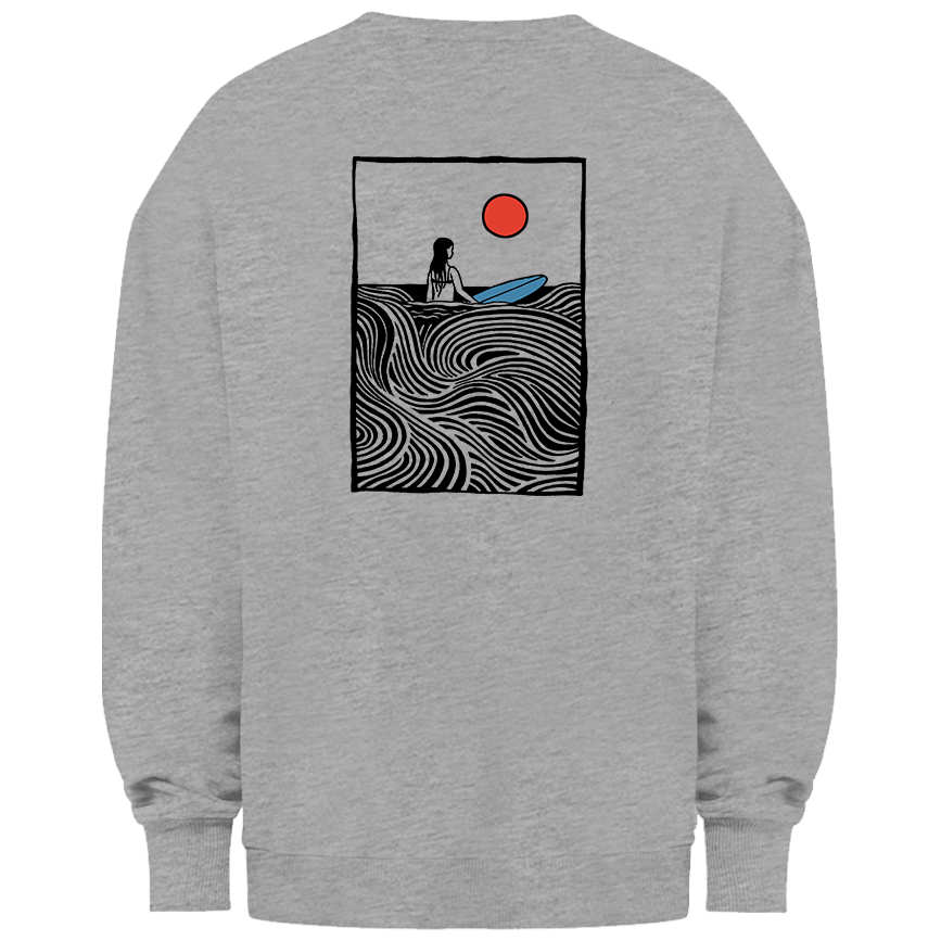 Meeresschatz – Unisex Sweater Surfergirl