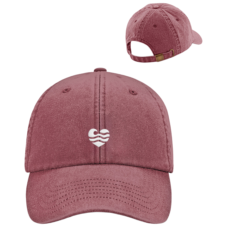 Wellenherz  - Vintage Cap mit Stick