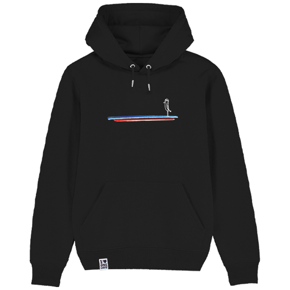 Blau Weiss Rot Piepmatz  - Unisex Hoodie | 100% Bio-Baumwolle