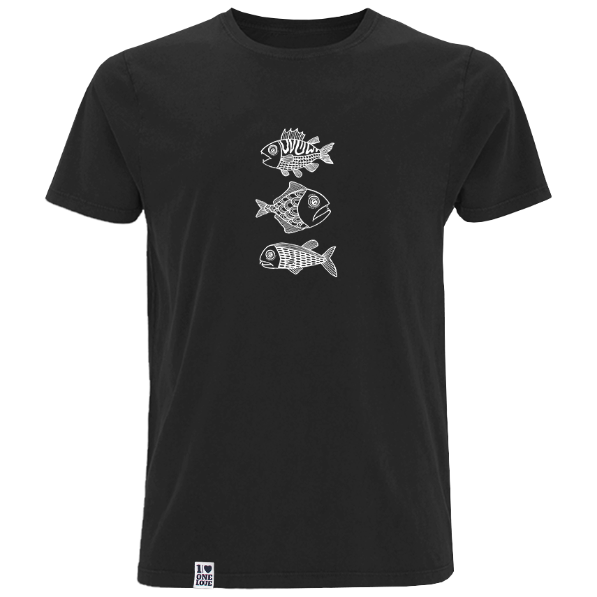 Meerzeit Fische – Herren Shirt | 100% Bio-Baumwolle