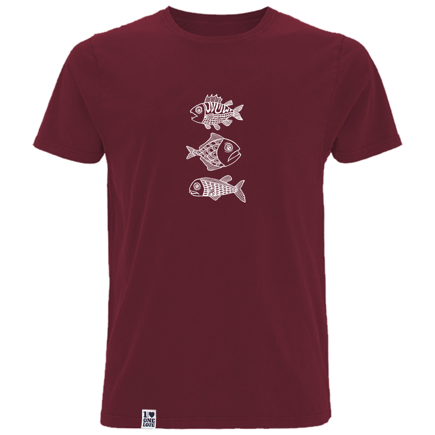 Meerzeit Fische – Herren Shirt | 100% Bio-Baumwolle