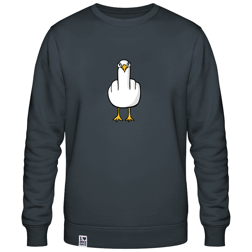 F**k You Möwe  - Unisex Sweater | 100% Bio-Baumwolle | Backprint
