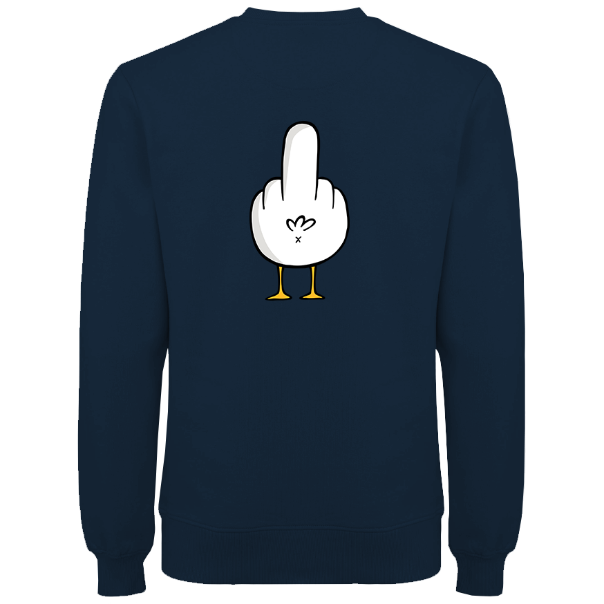F**k You Möwe  - Unisex Sweater | 100% Bio-Baumwolle | Backprint