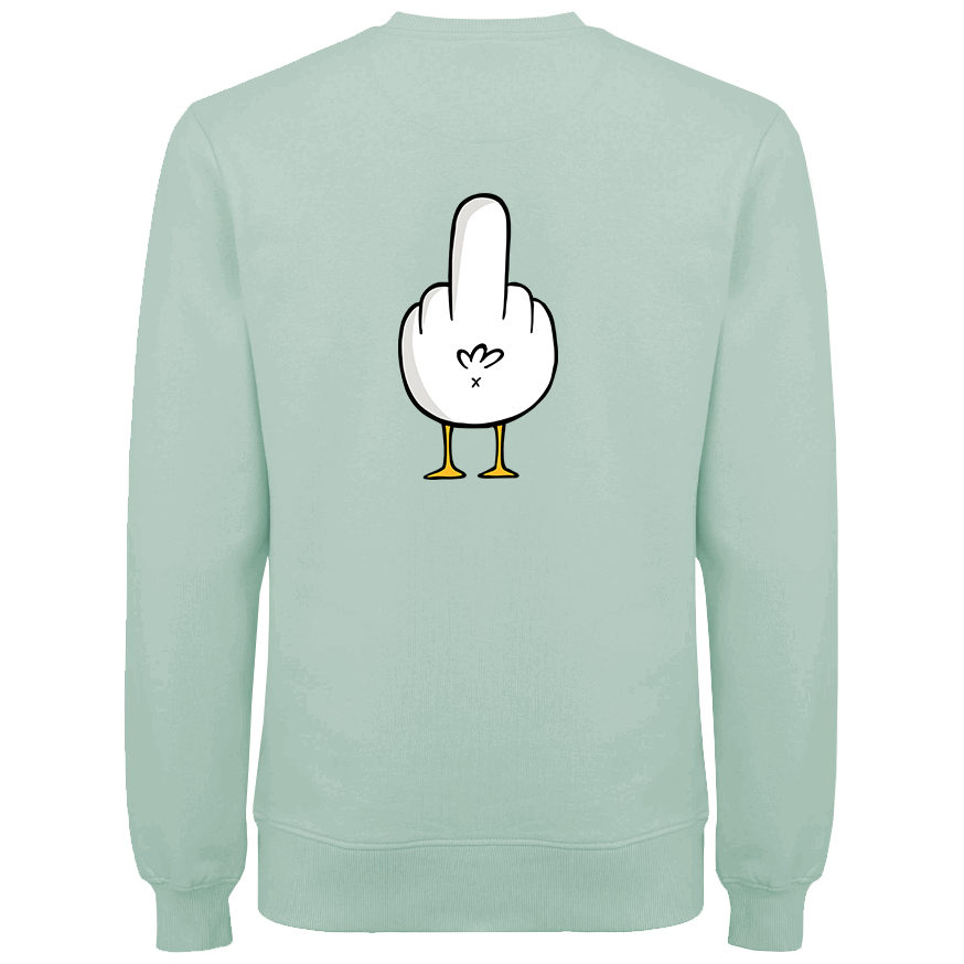 F**k You Möwe  - Unisex Sweater | 100% Bio-Baumwolle | Backprint