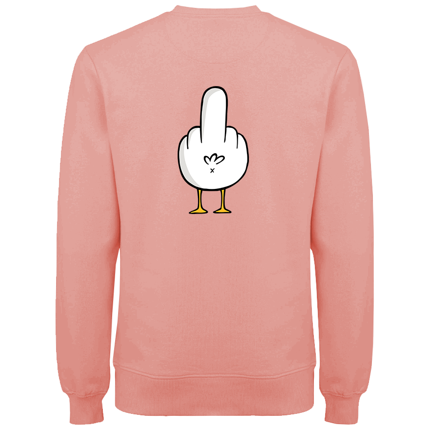 F**k You Möwe  - Unisex Sweater | 100% Bio-Baumwolle | Backprint