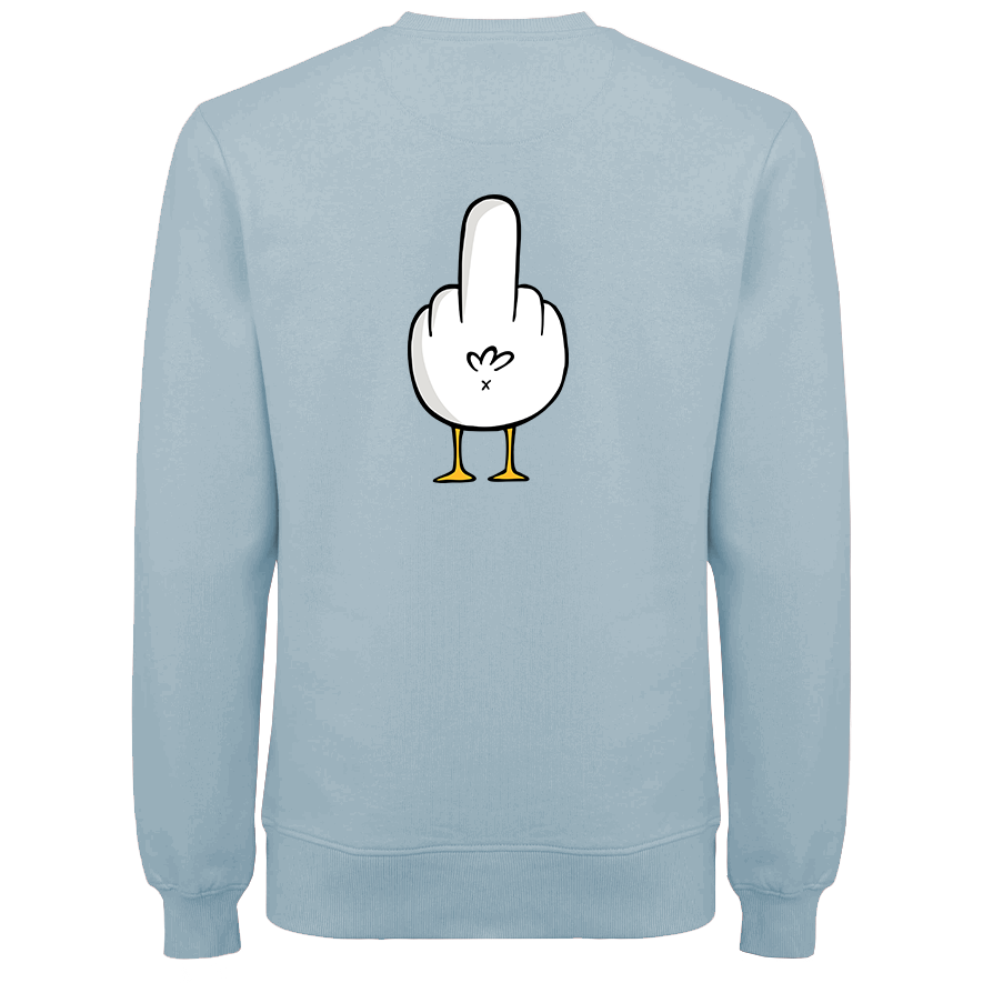 F**k You Möwe  - Unisex Sweater | 100% Bio-Baumwolle | Backprint