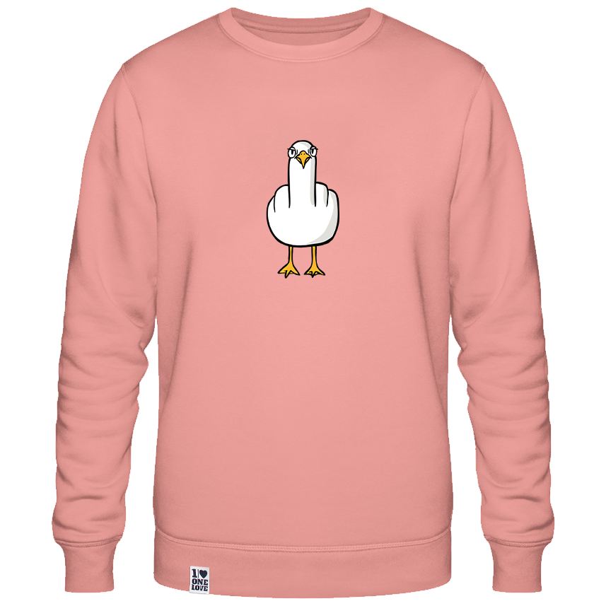 F**k You Möwe  - Unisex Sweater | 100% Bio-Baumwolle | Backprint