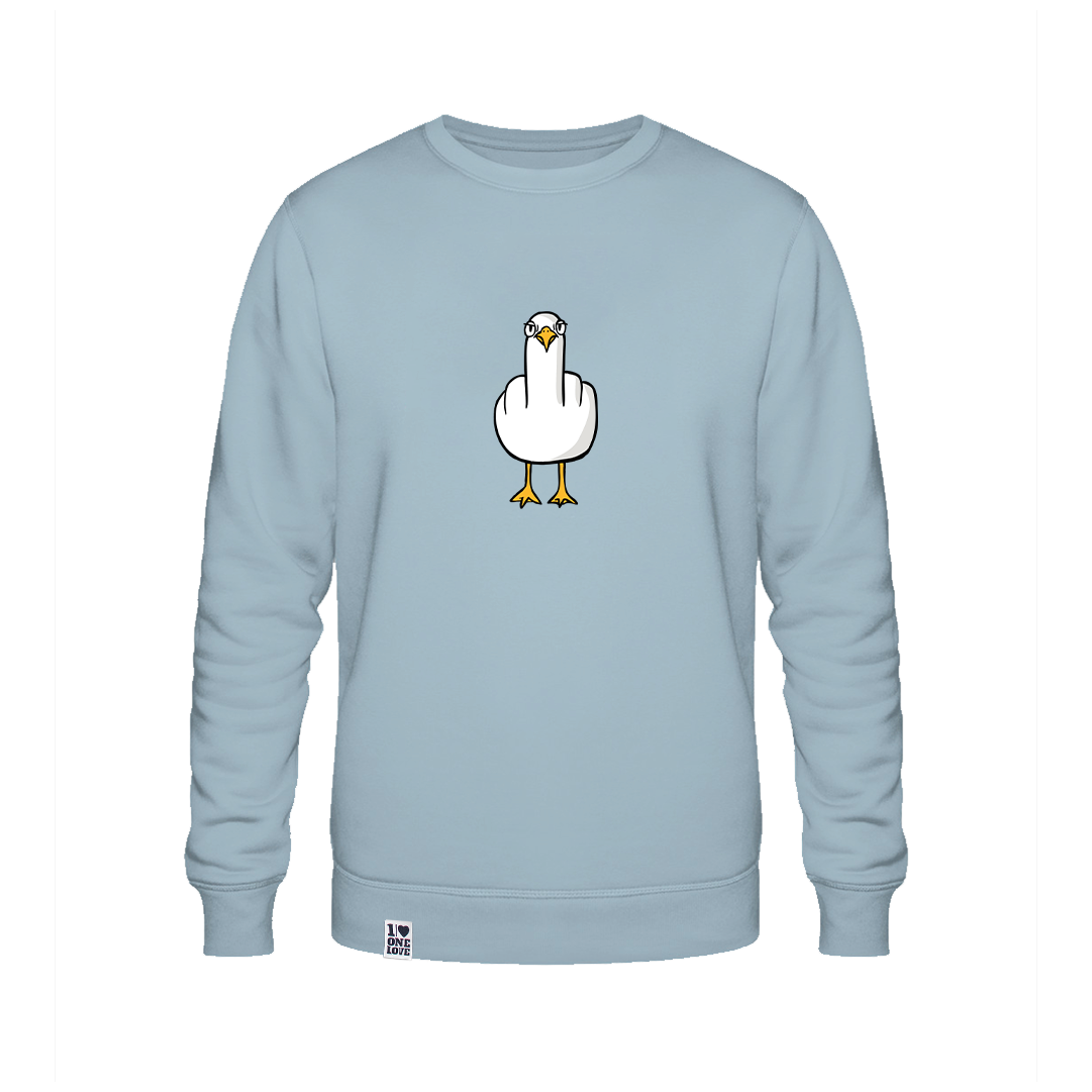 F**k You Möwe  - Unisex Sweater | 100% Bio-Baumwolle | Backprint