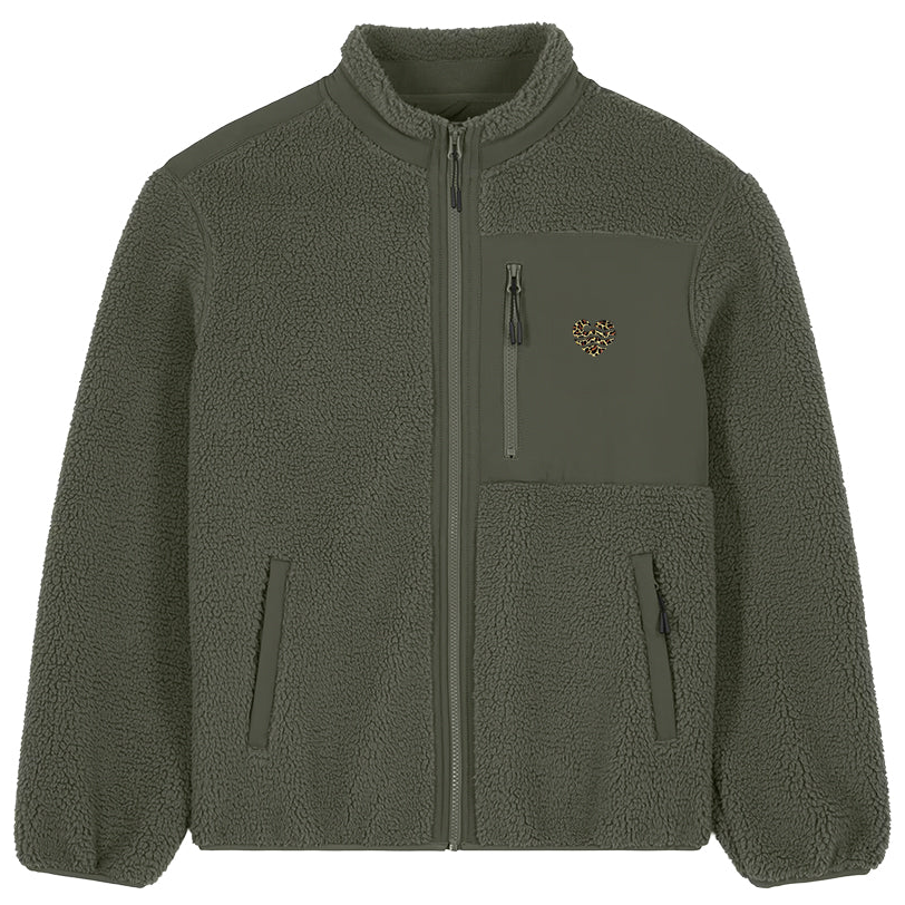 Leo-Wellenherz Stick - Unisex Teddyjacke | Edler Stick