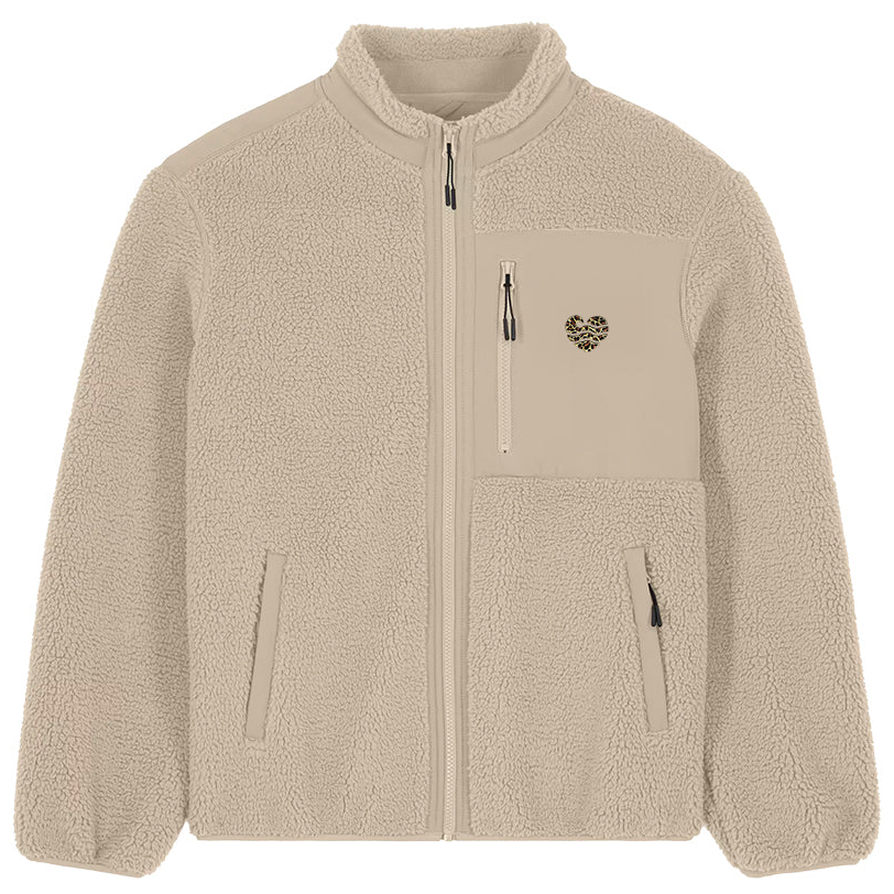 Leo-Wellenherz Stick - Unisex Teddyjacke | Edler Stick