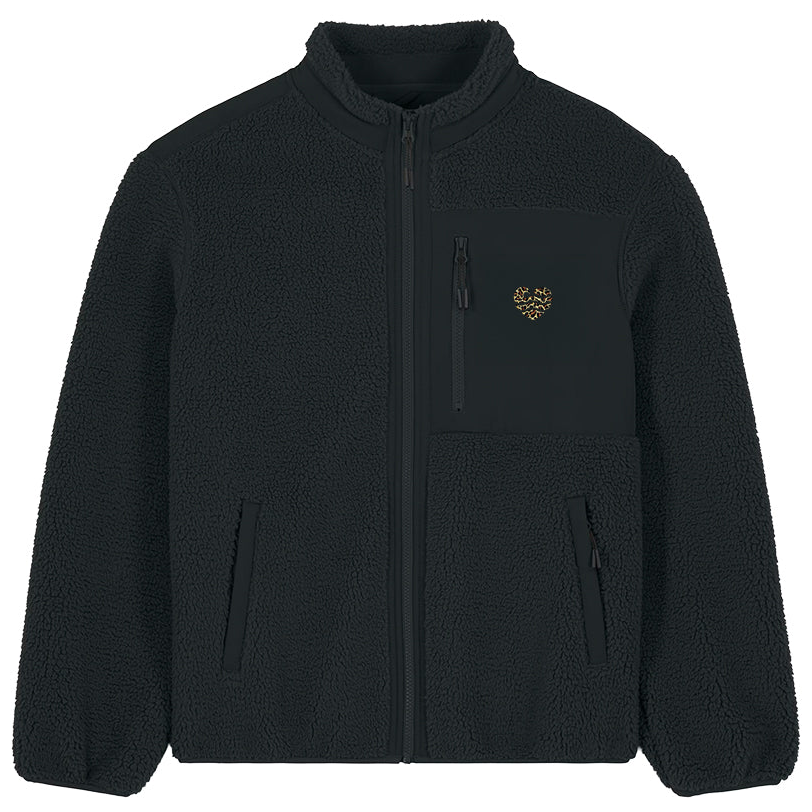 Leo-Wellenherz Stick - Unisex Teddyjacke | Edler Stick