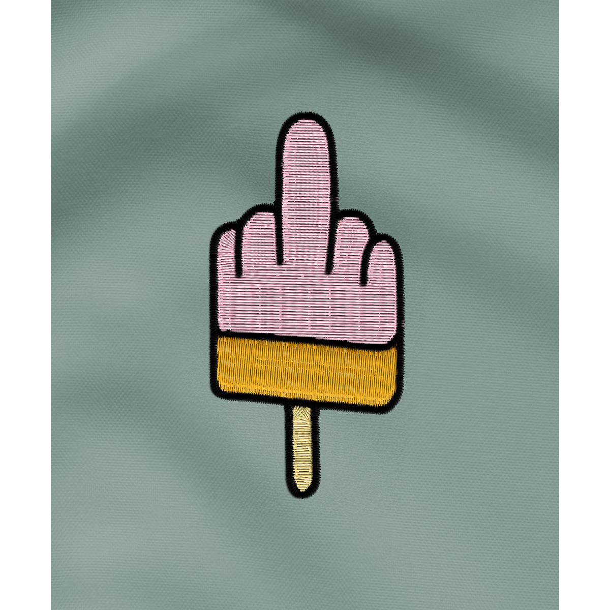 Mittelfinger Eis  - Unisex Hoodie | 100% Bio-Baumwolle | Edler Stick