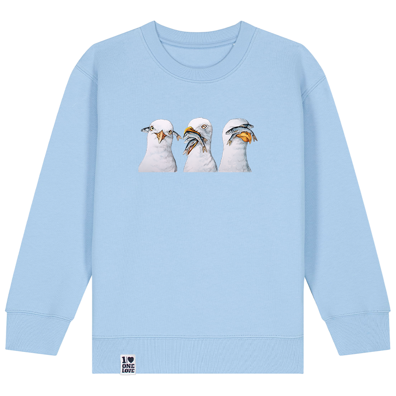 Küstenabenteuer – Möwen-Sweater für Kids