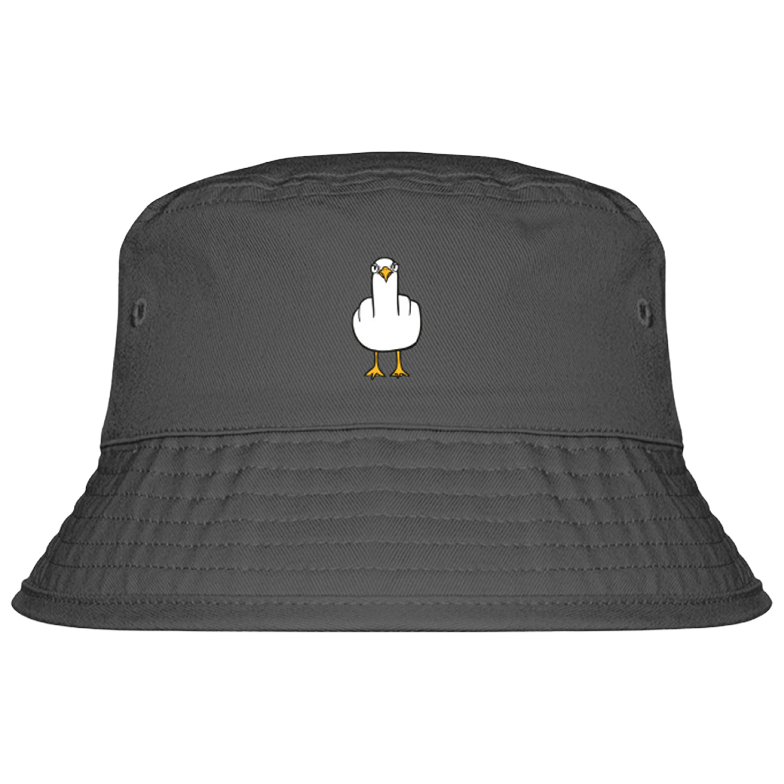 F**k You Möwe - Fischerhut mit Stick