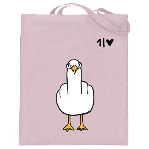 F**k You Möwe  - Jutebeutel