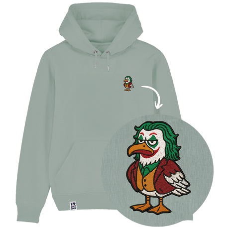 Joker Möwe - Unisex Hoodie | 100% Bio-Baumwolle | Edler Stick