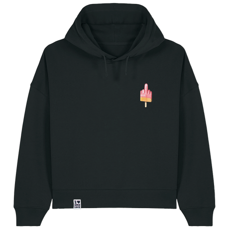 Mittelfinger Eis  - Damen Hoodie | Bio-Baumwolle