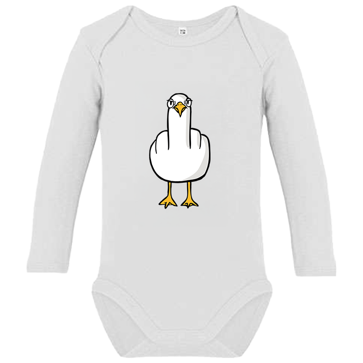 F**k You Möwe - Baby Body Langarm