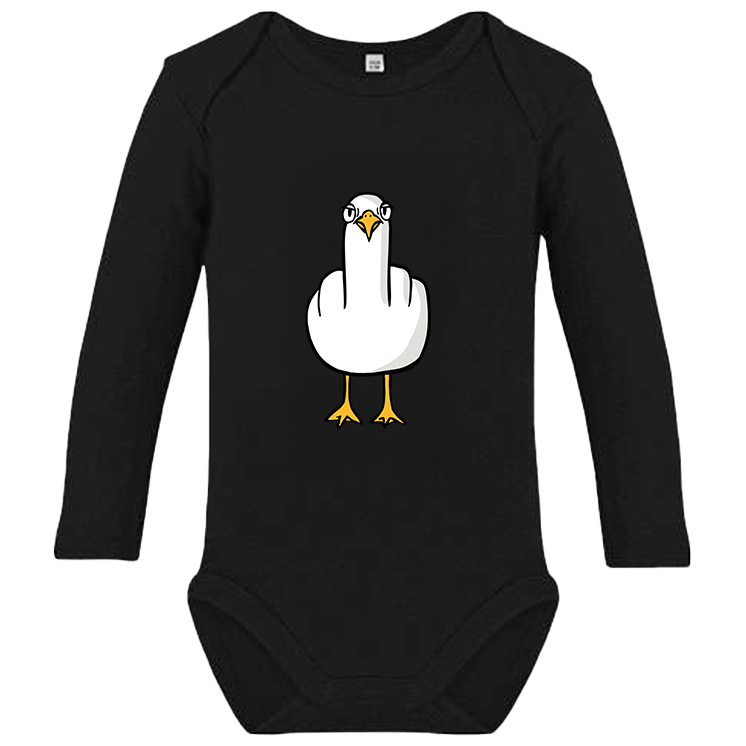 F**k You Möwe - Baby Body Langarm