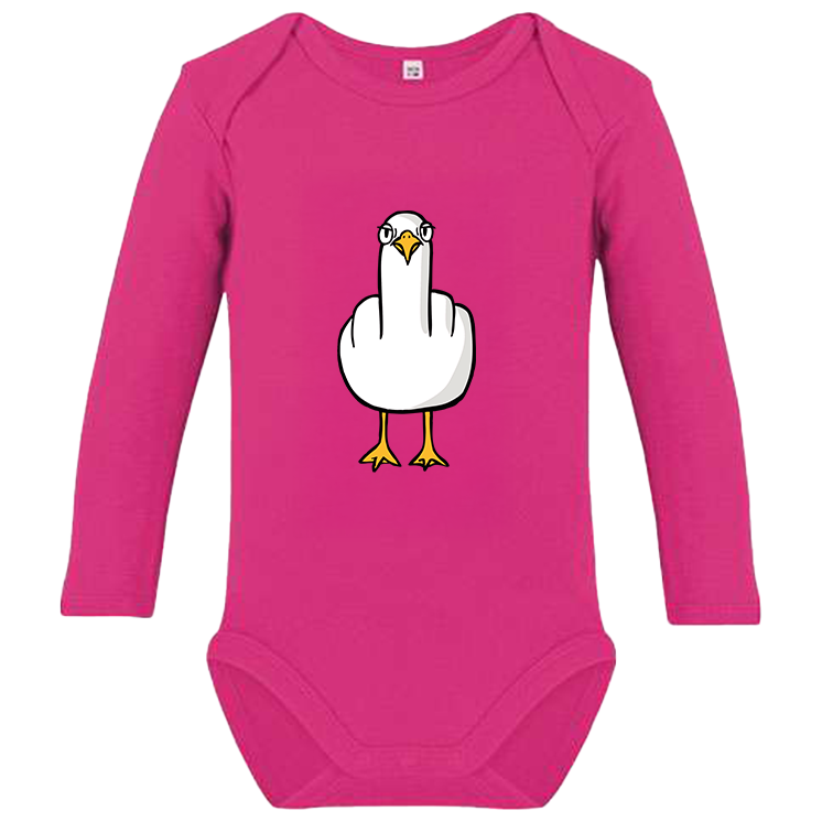 F**k You Möwe - Baby Body Langarm